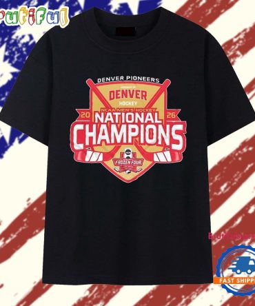 Denver Pioneers 2026 Ncaa Men’S Hockey National Champions Frozen Four T Shirt