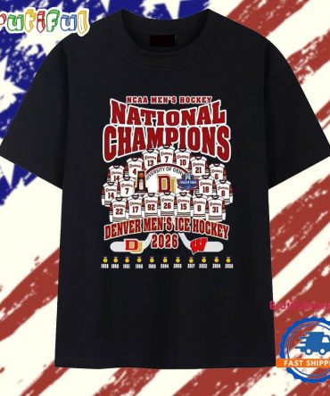 Denver Pioneers 2026 Ncaa Men’S Ice Hockey National Champions Vintage T Shirt