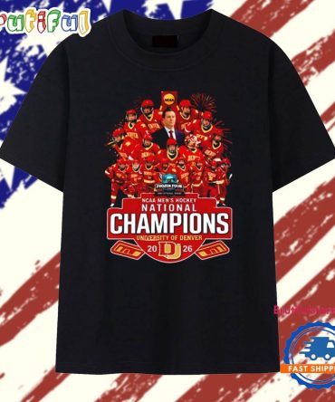 Denver Pioneers Men’S Ice Hockey 10X National Champions All Team T Shirt