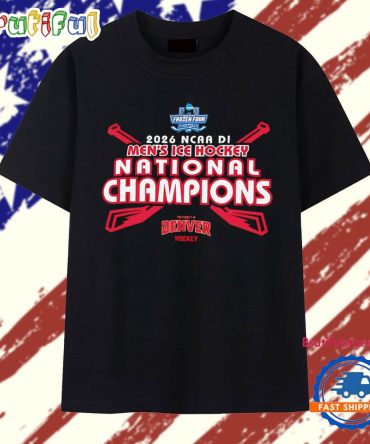Denver Pioneers Ncaa Di Men’S Hockey National Champions 2026 T Shirt