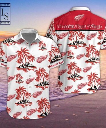Detroit Red Wings Full Hawaiian Outfit Shirt