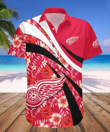 Detroit Red Wings Hawaii Shirt Hibiscus Sport Style Nhl