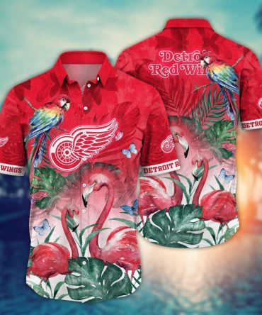 Detroit Red Wings Nhl Hawaiian Shirt Festivals Aloha Shirt