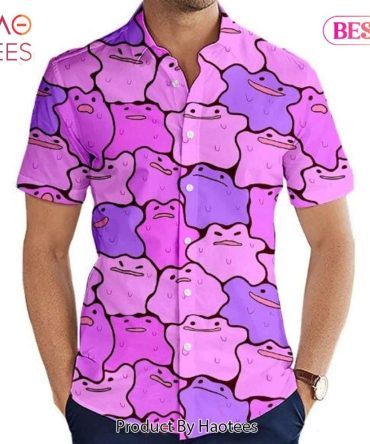 Ditto Hawaiian Shirt Pokemon Anime Shirt For Men Women