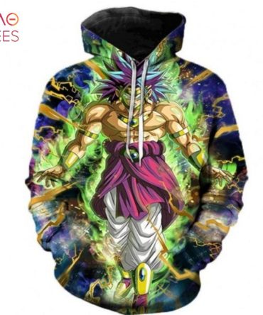 Dragon Ball Super Cartoon Dragon Ball Super Broly 3D Printed Hoodie