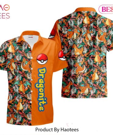 Dragonite Hawaiian Shirts Custom Anime Merch Clothes For Men Women