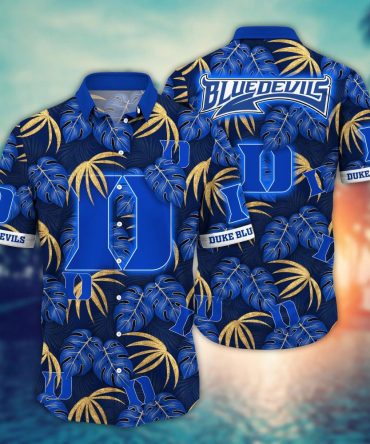 Duke Blue Devils Ncaa Hawaiian Shirt Sun-Kissed Aloha Shirt