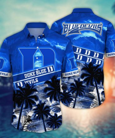 Duke Blue Devils Ncaa Hawaiian Shirt Tropical Aloha Shirt