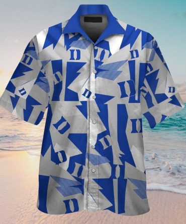 Duke Blue Devils Short Sleeve Button Up Tropical Hawaiian Shirt Ver08