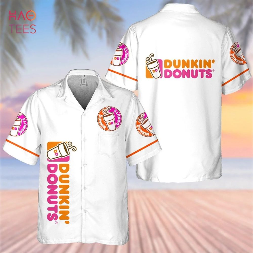 Dunkin Donuts Coffee All Over Print 3D Hawaiian Shirt - Image 2