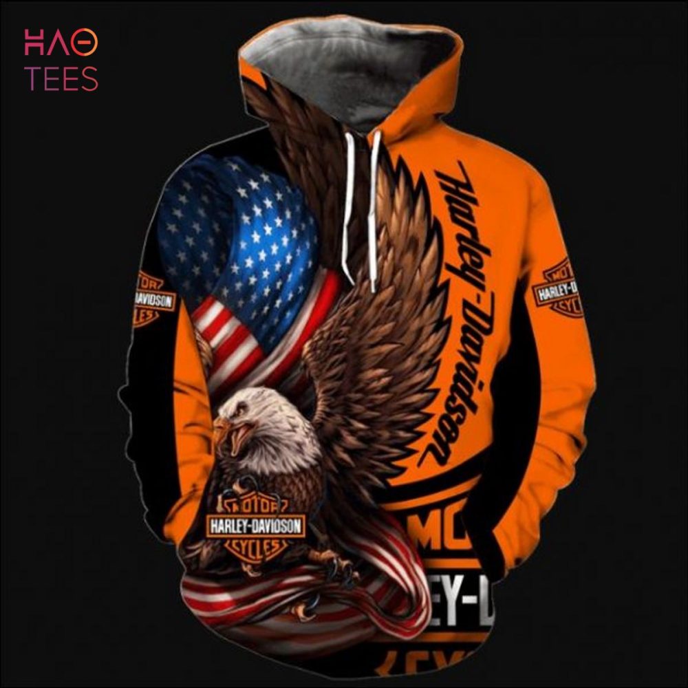 Eagle Harley Davidson 3D Printed Hoodie
