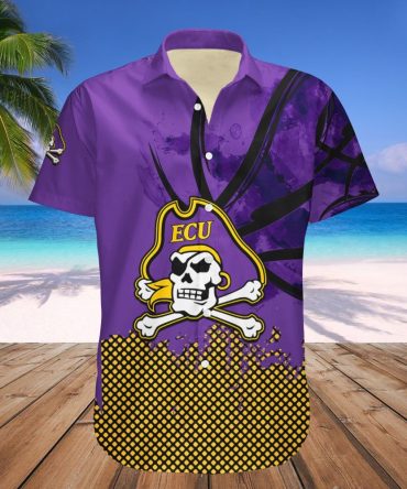 East Carolina Pirates Hawaii Shirt Basketball Net Grunge Pattern – Ncaa