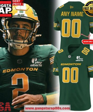 Edmonton Elks New Season 2025 Custom Football Jersey