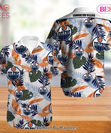 Edmonton Oilers Hawaiian Shirt Tropical Flowers Summer For Fans