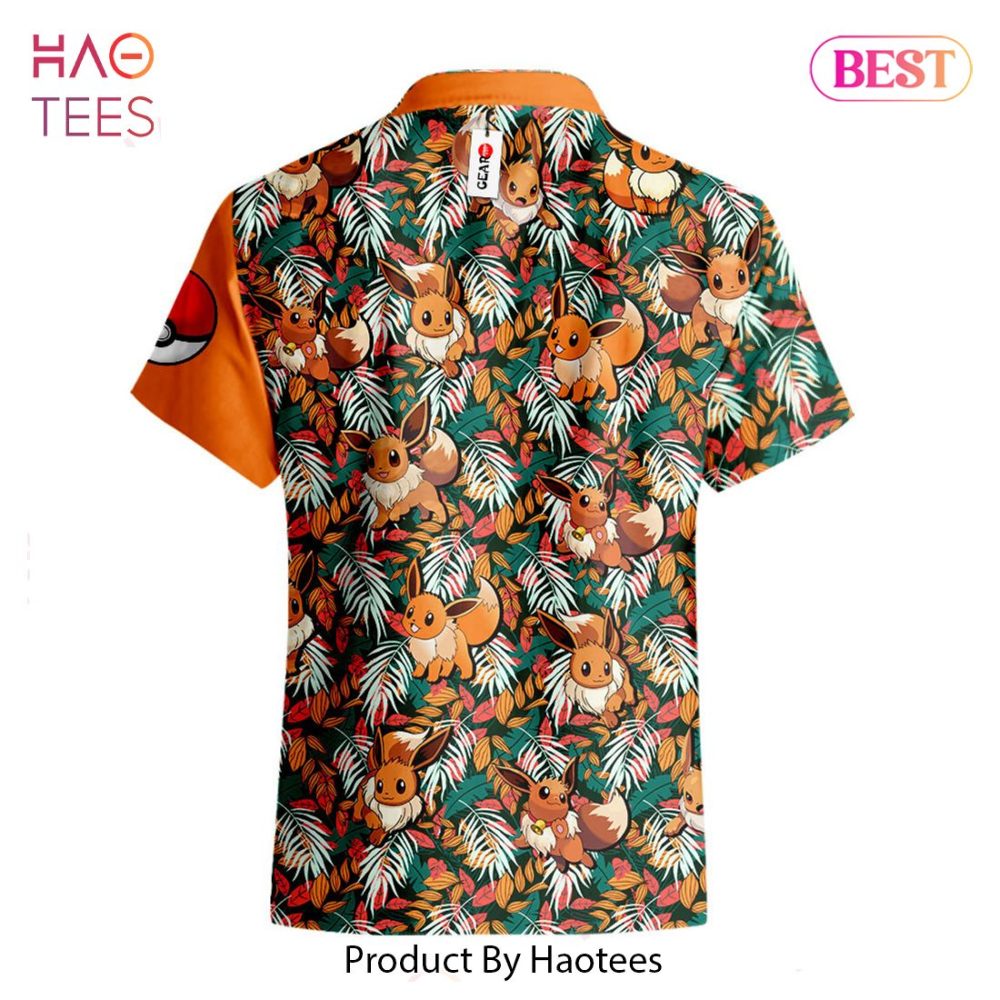 Eevee Hawaiian Shirts Custom Anime Merch Clothes For Men Women Hot Trend 2023 - Image 2