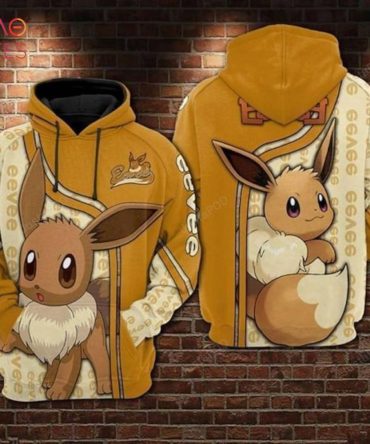 Eevee Pokemon 3D Hoodie 3D All Over Printed Hoodie