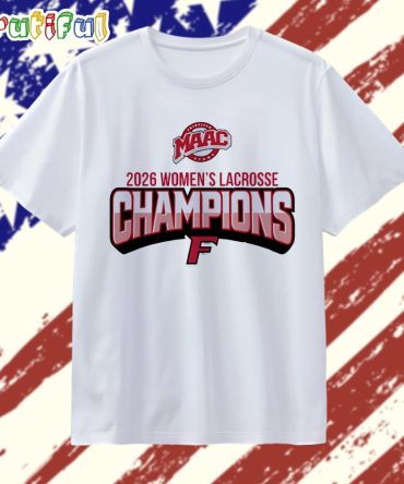 Fairfield University Maac Women’S Lacrosse Champions 2026 Logo T Shirt