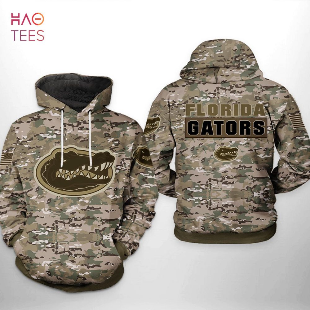 Florida Gators Ncaa Camo Veteran 3D Printed Hoodie