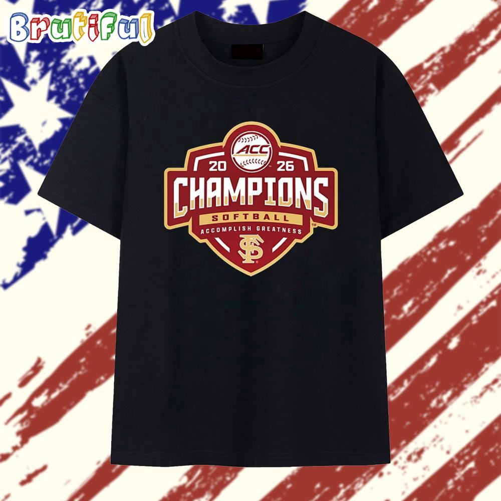 Florida State Seminoles Acc Softball Tournament Champions 2026 Vintage T Shirt