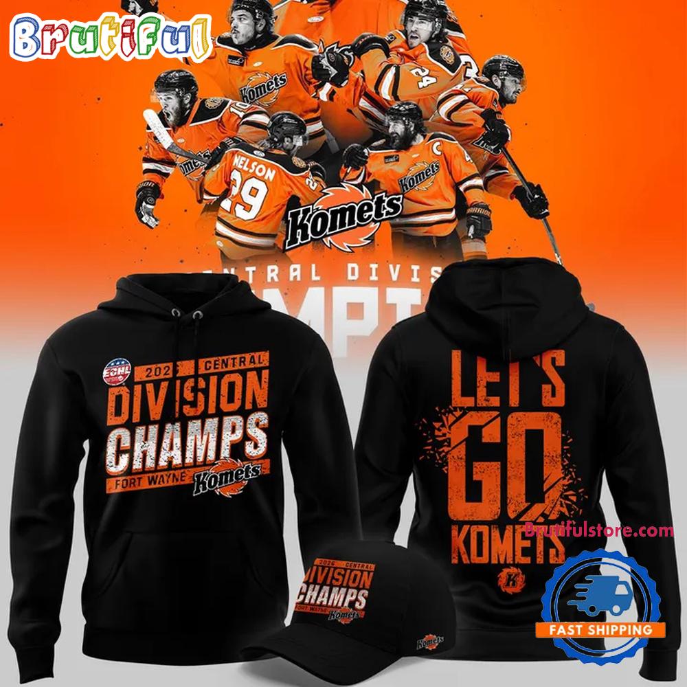 Fort Wayne Komets Division Champions 2026 Black Hoodie