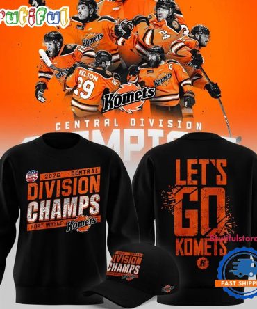 Fort Wayne Komets Division Champions 2026 Black Sweatshirt