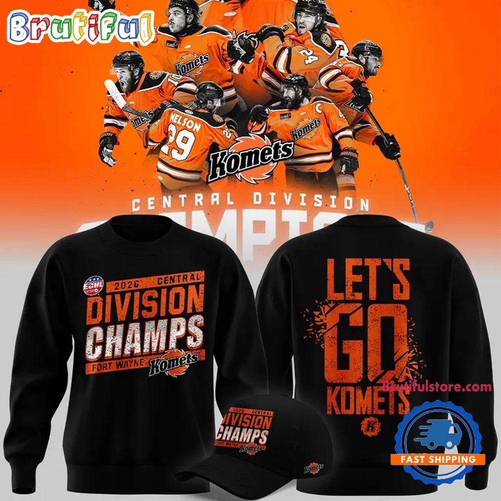 Fort Wayne Komets Division Champions 2026 Black Sweatshirt
