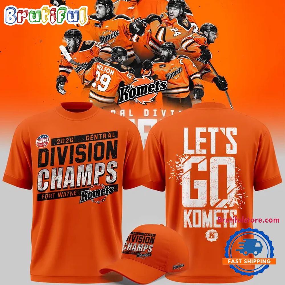 Fort Wayne Komets Division Champions 2026 Limited Edition 3D Shirt