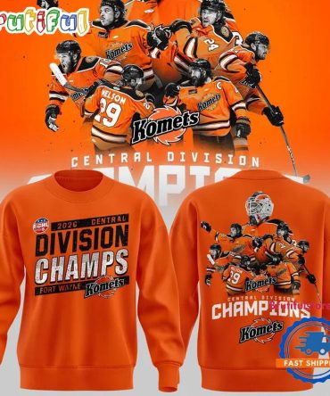 Fort Wayne Komets Division Champions 2026 Team Player Design Sweatshirt