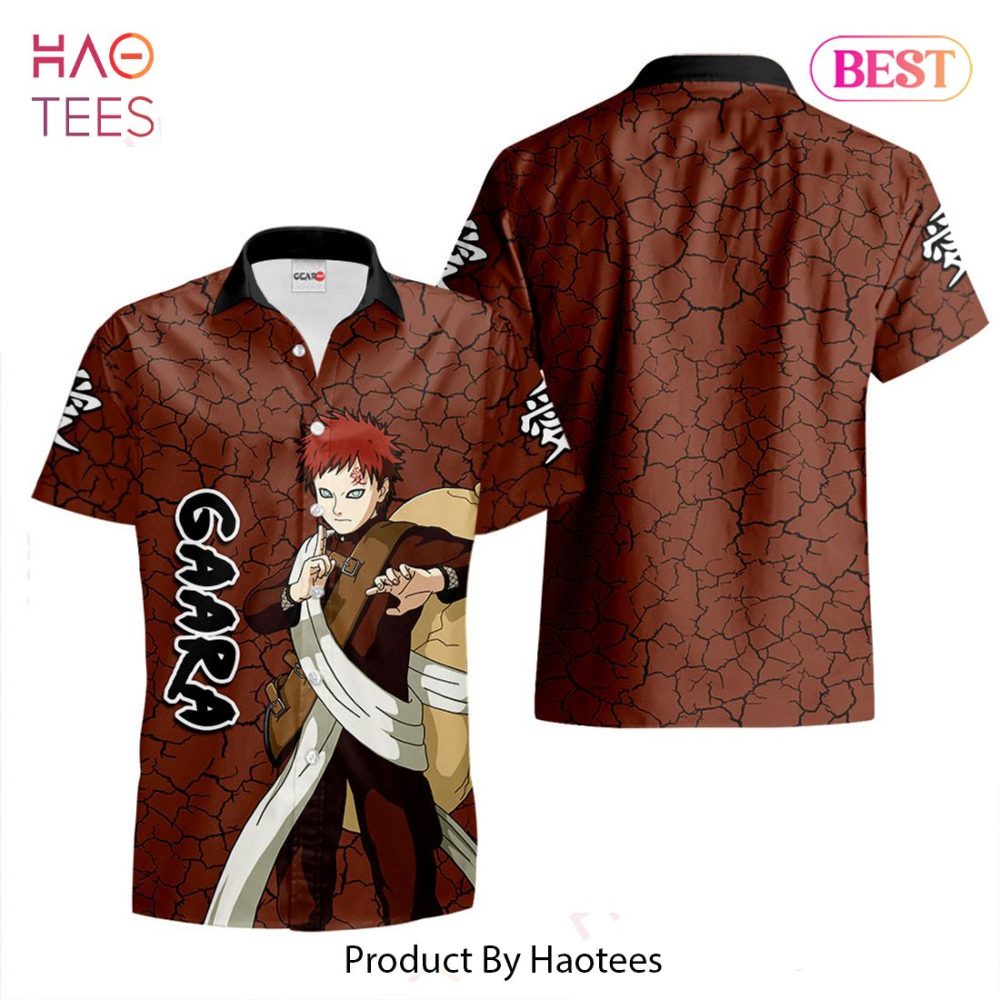 Gaara Hawaiian Shirts Custom Anime Merch Clothes For Men Women Hot Trend 2023