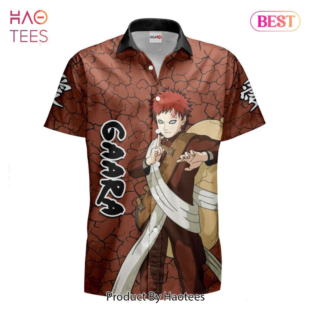 Gaara Hawaiian Shirts Custom Anime Merch Clothes For Men Women Hot Trend 2023 - Image 2