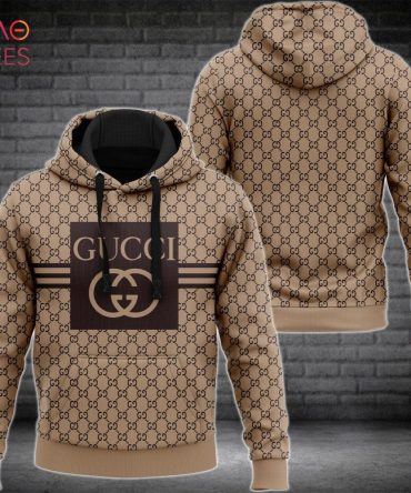 Gucci Black Logo Luxury 3D Hoodie Limited Edition