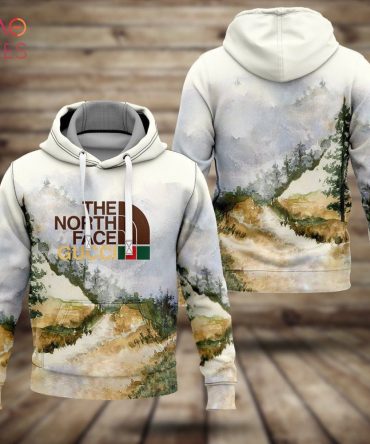 Gucci Logo Luxury Brand Center 3D Hoodie