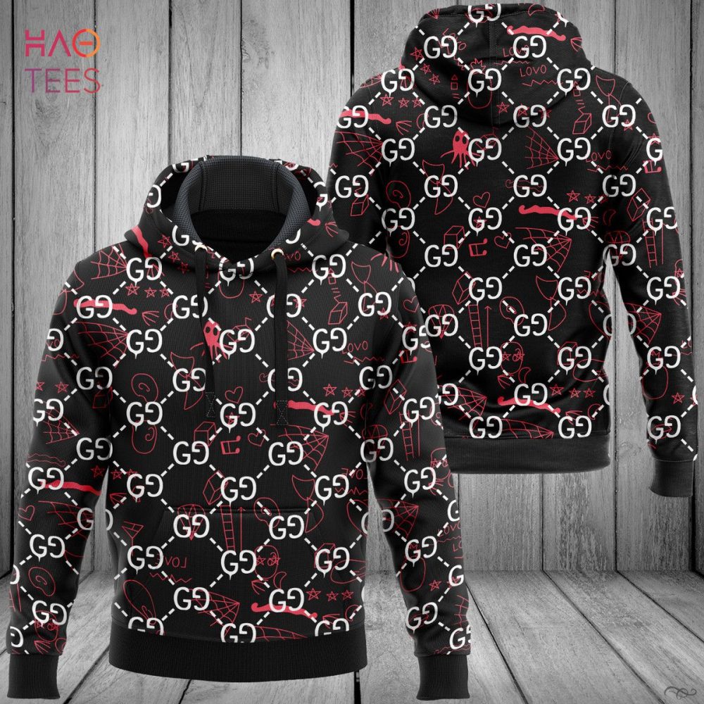 Gucci Luxury Brand 3D Hoodie Pod Design