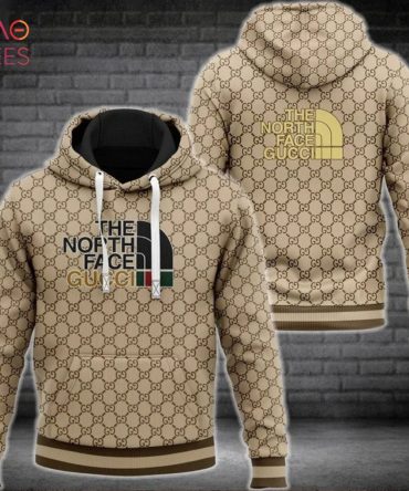 The North Face Mix Gucci Luxury Brand Hoodie
