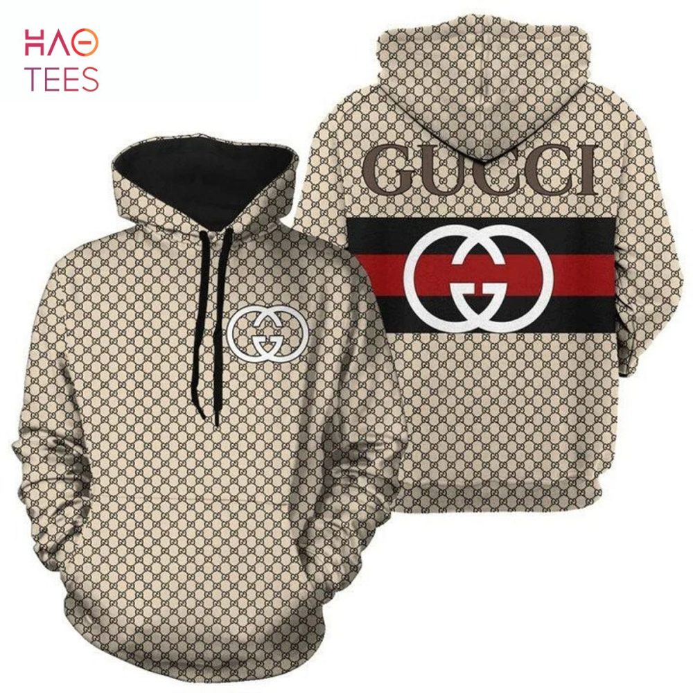 Gucci Luxury Logo 3D Hoodie All Over Printed