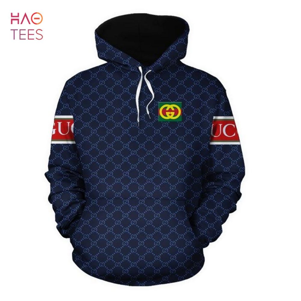 Gucci 3D Hoodie Blue Luxury