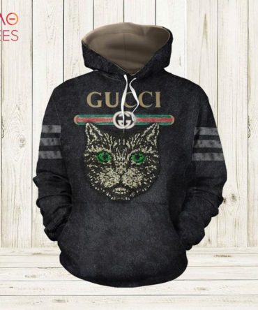 Gucci Mix Cat Luxury Black 3D Hoodie