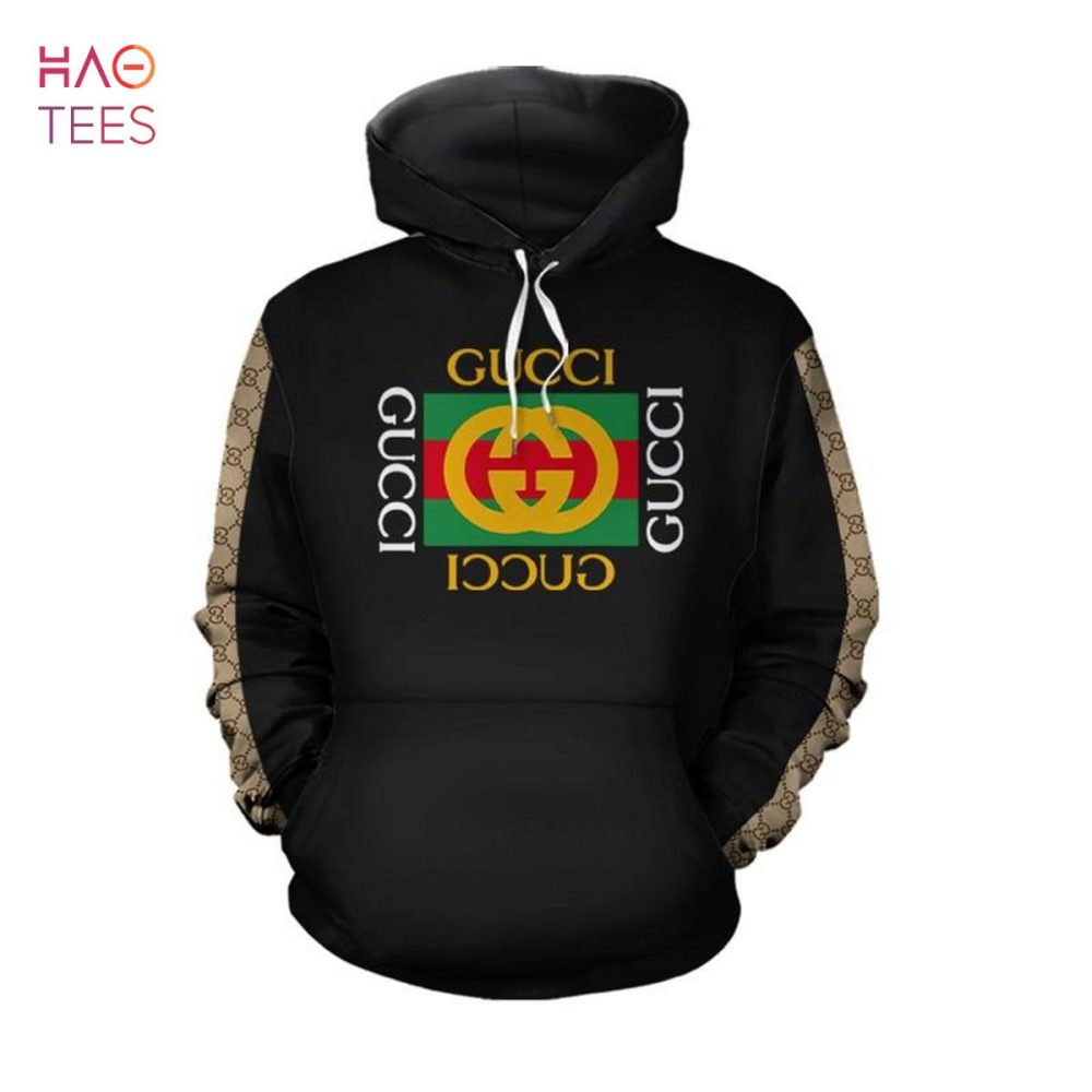 Gucci 3D Hoodie Black Center Logo