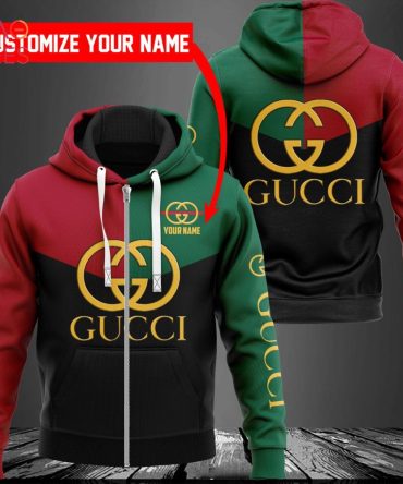 Gucci Black Green Red Luxury Hoodie Limited Edition
