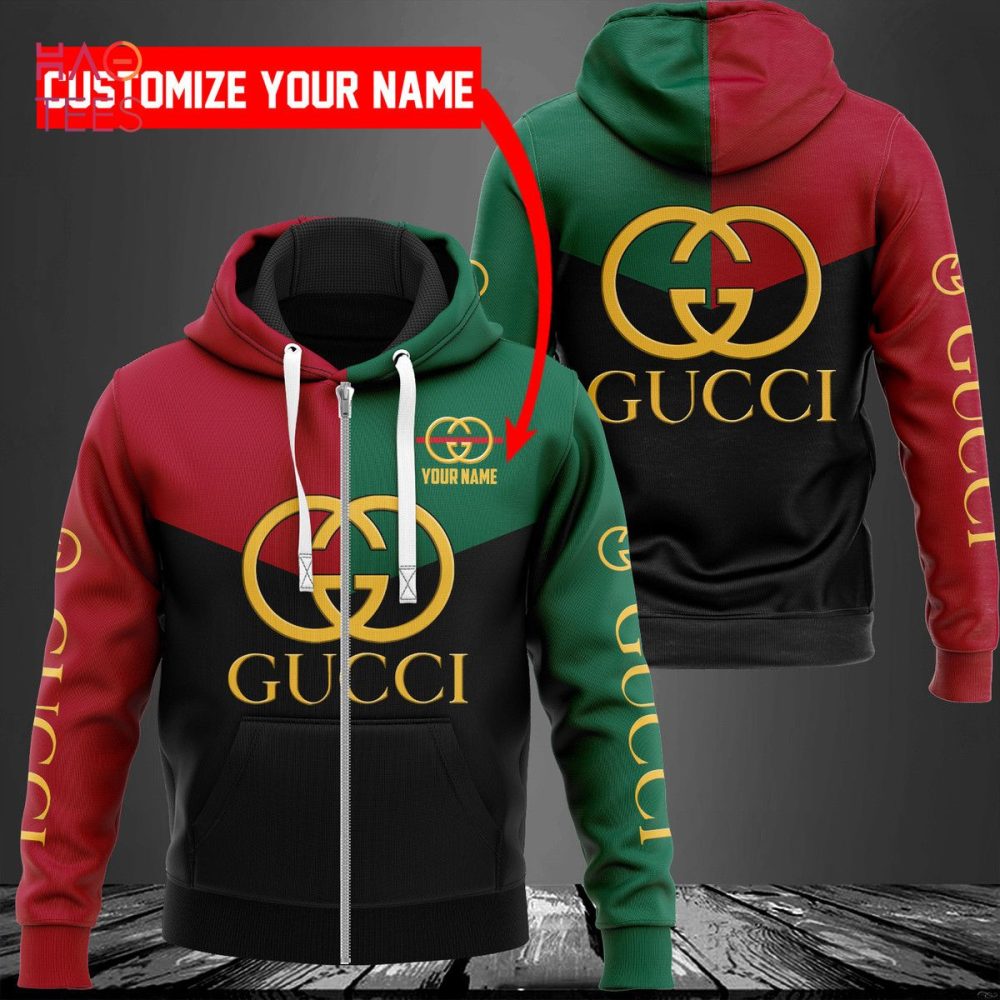 Gucci Black Green Red Luxury Hoodie Limited Edition