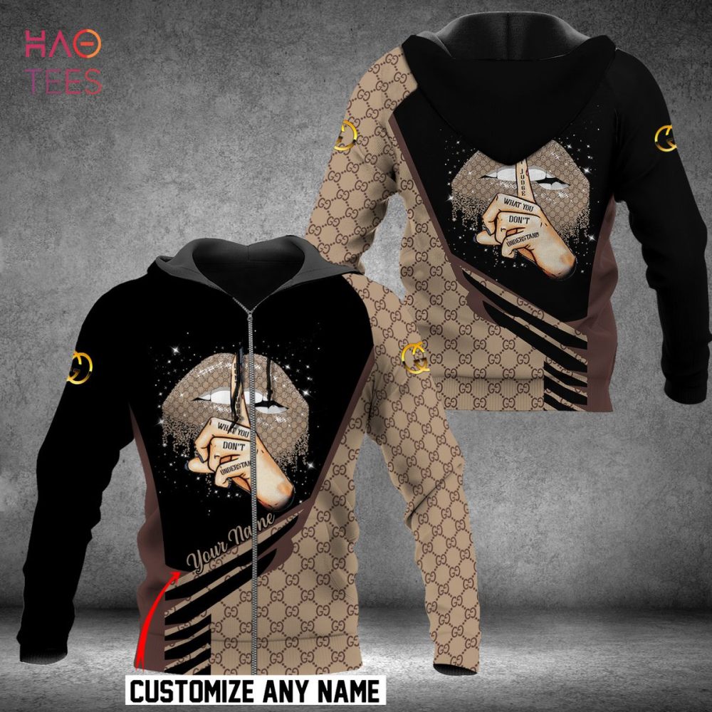 Gucci Brown Mix Black Luxury 3D Hoodie Limited Edition