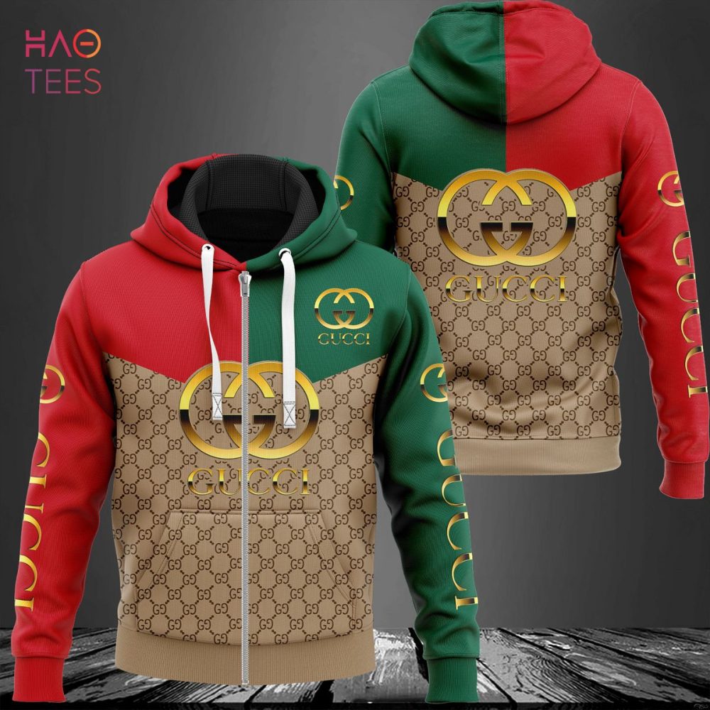 Gucci Green Brown Red Luxury 3D Hoodie Limited Edition