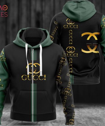 Gucci Green Mix Black Luxury 3D Hoodie Limited Edition