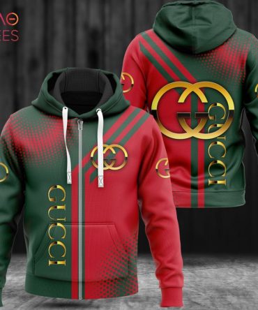 Gucci Red Mix Green Luxury 3D Hoodie Limited Edition