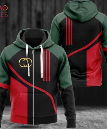 Gucci Black Red Green Luxury Hoodie Limited Edition