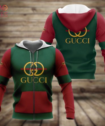Gucci Red Mix Green Luxury Hoodie Limited Edition