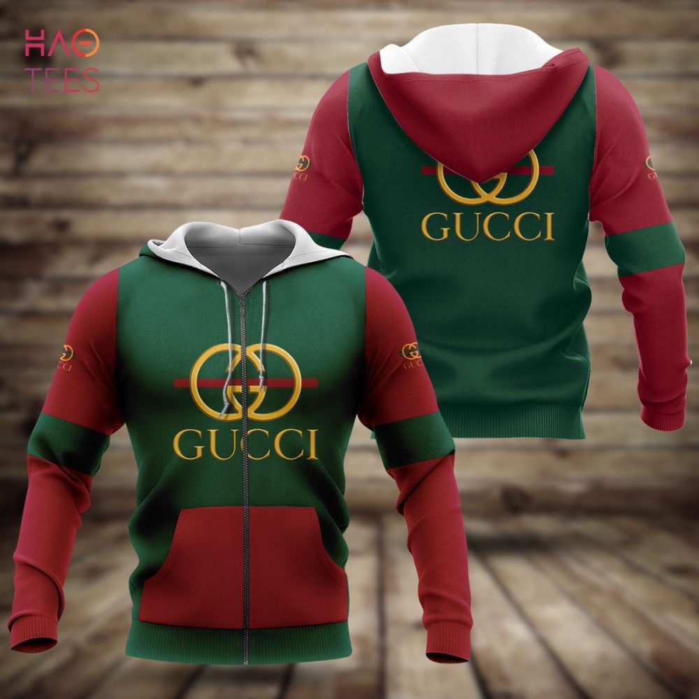 Gucci Red Mix Green Luxury Hoodie Limited Edition