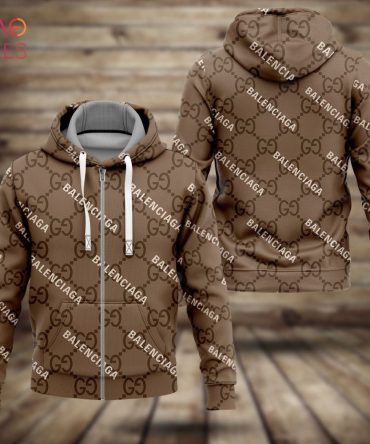 Gucci Luxury Brown Color Hoodie Limited Edition