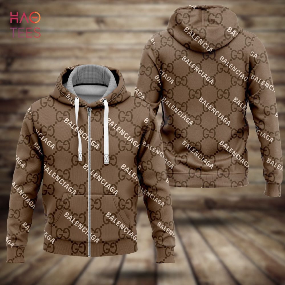 Gucci Luxury Brown Color Hoodie Limited Edition