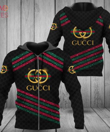 Gucci Sparkling Red Green Stripes Luxury 3D Hoodie Limited Edition